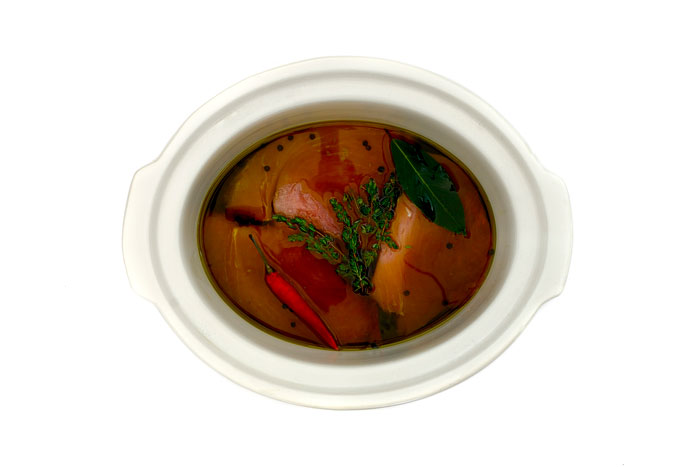 Ensalada de bonito fresco en slow cooker