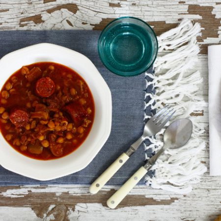 Garbanzos melosos. Receta para crock pot o slow cooker