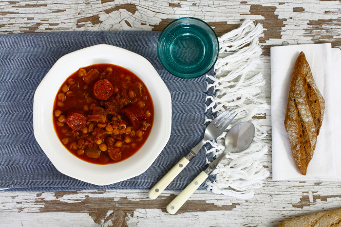 Garbanzos melosos. Receta para crock pot o slow cooker