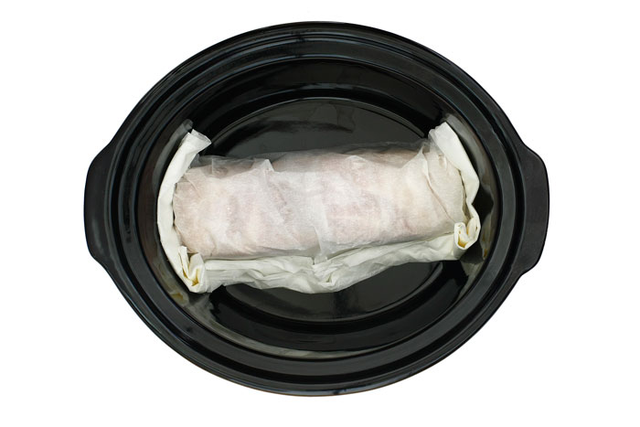 Panceta crujiente y tierna. Receta para slow cooker