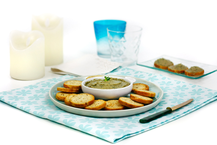 Paté de alcachofas y menta. Receta para crock pot o slow cooker