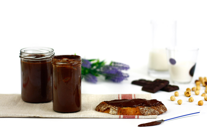 Crema de chocolate y avellanas en crock pot o slow cooker