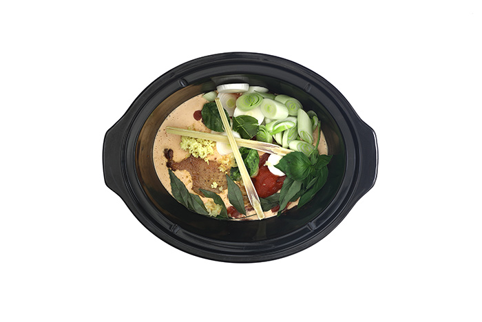 Curry thaï de pato. Receta para crock pot o slow cooker