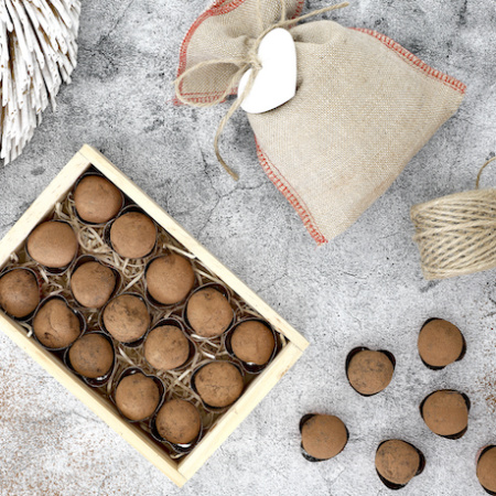 Trufas de chocolate negro a la naranja. Receta para slow cooker