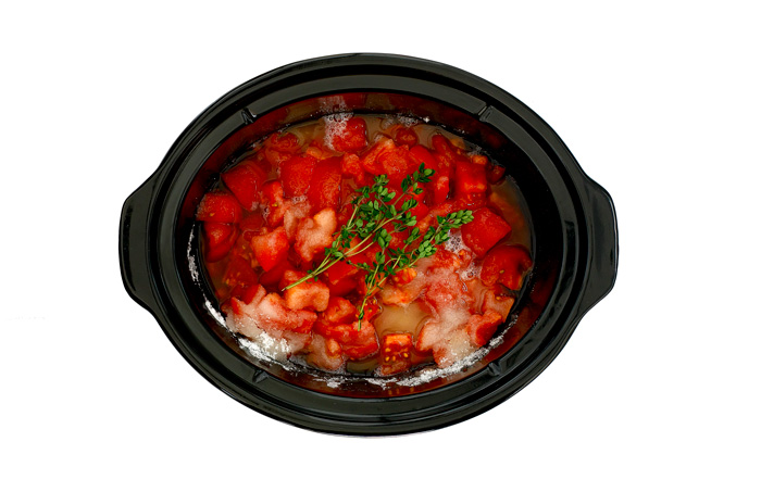 Mermelada de tomate y tomillo. Receta para crock pot o slow cooker
