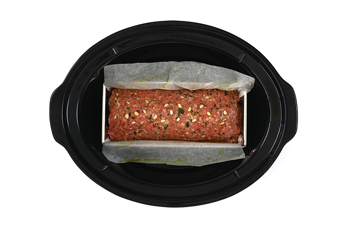 Pan de carne con ciruelas y albaricoques secos. Receta para crock pot o slow cooker